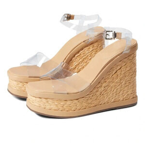 Schutz women’s Caryne transparent wedge sandal